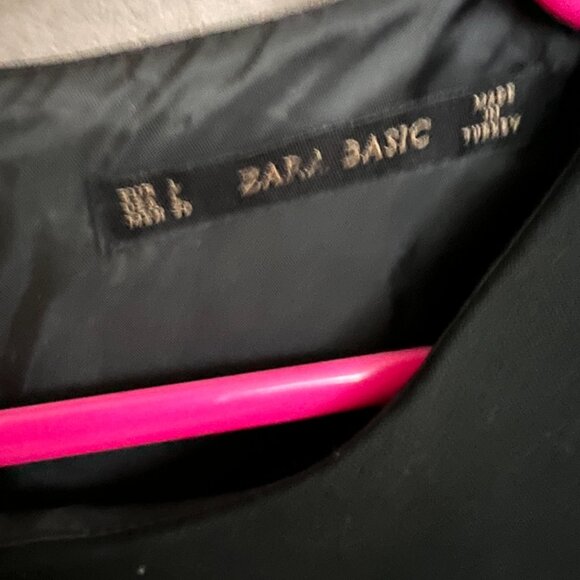 Zara Basic Womens Mini Dress L Black - Picture 4 of 5